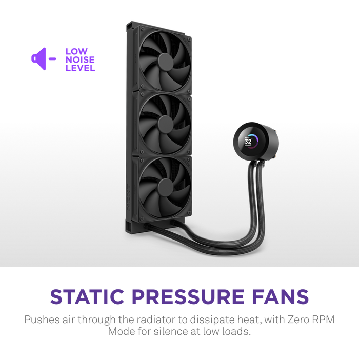 Water Cooler NZXT Kraken Plus, 360mm, Display LCD, Intel/AMD, Preto - RL-KN36E-B2 - Imagem 4