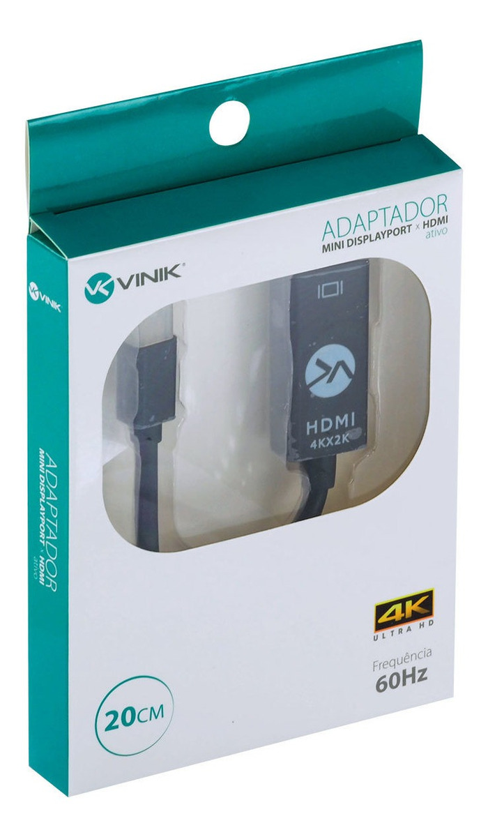 Adaptador Mini Displayerport 1.2v X Hdmi, Ativo, 4K, 20cm - MDPHDMI-A20