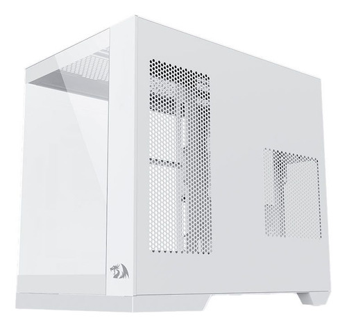 Gabinete Gamer Wideload Pro Branco Redragon, Sem fans, Vidro Temperado, ATX, Aquário - CA-604W-PRO - Imagem 3