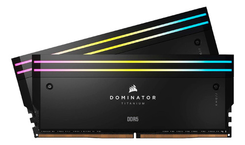 Memória RAM DDR5 Corsair Dominator Titanium, ARGB, 64GB (2x32GB), 6000MHz, CL30, Intel/AMD - CMP64GX5M2B6000 - Imagem 2