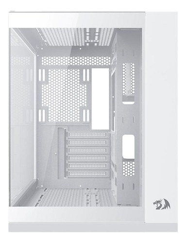 Gabinete Gamer Wideload Pro Branco Redragon, Sem fans, Vidro Temperado, ATX, Aquário - CA-604W-PRO - Imagem 4