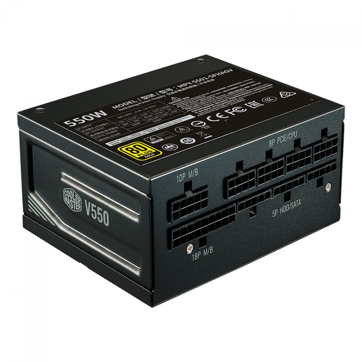 Fonte SFX 550W Cooler Master , 80 Plus Gold, PFC Ativo, Full Modular - MPY-5501-SFHAGV-WO - Imagem 4