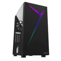 Gabinete Gamer Gamdias Argus E4 Elite, RGB, Mid Tower, Vidro Temperado, Preto
