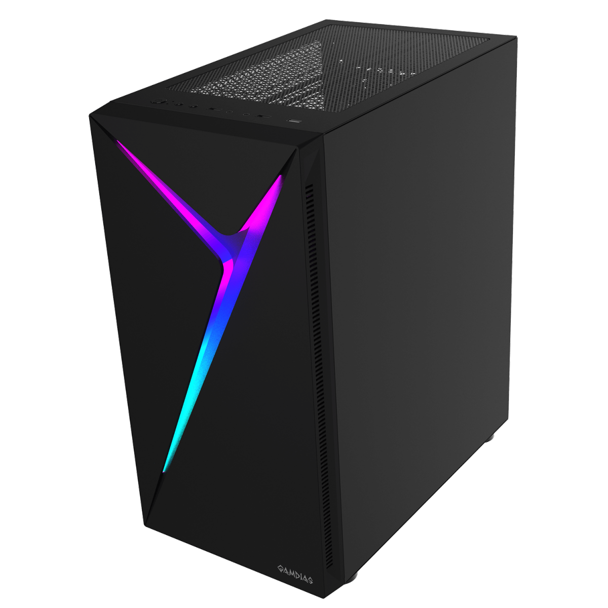 Gabinete Gamer Gamdias Argus E4 Elite, RGB, Mid Tower, Vidro Temperado, Preto - Imagem 4