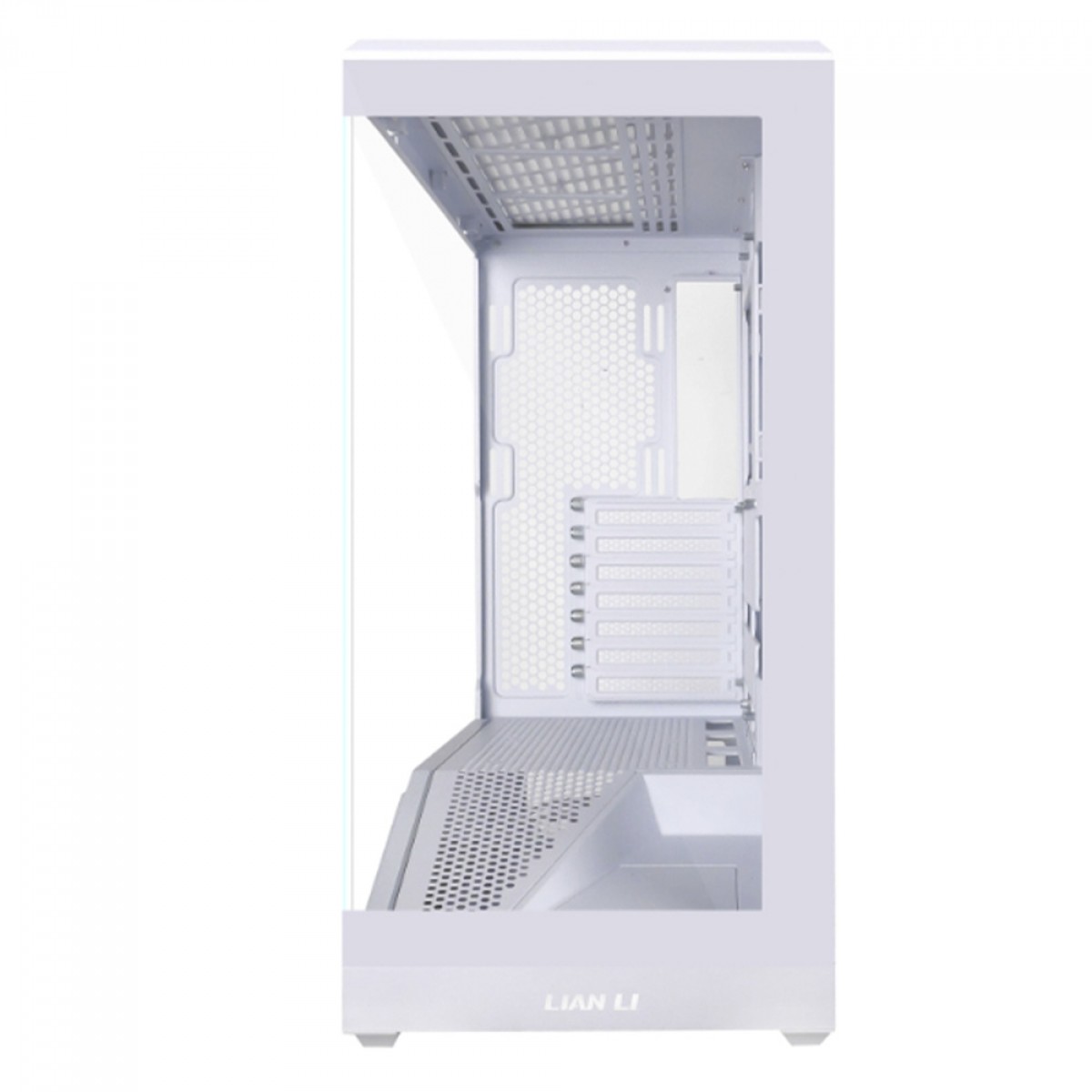 Gabinete Gamer Lian Li Vetor V100, RGB, Mid Tower, Vidro Temperado, E-ATX, Sem Fan, Branco, V100W - Imagem 3