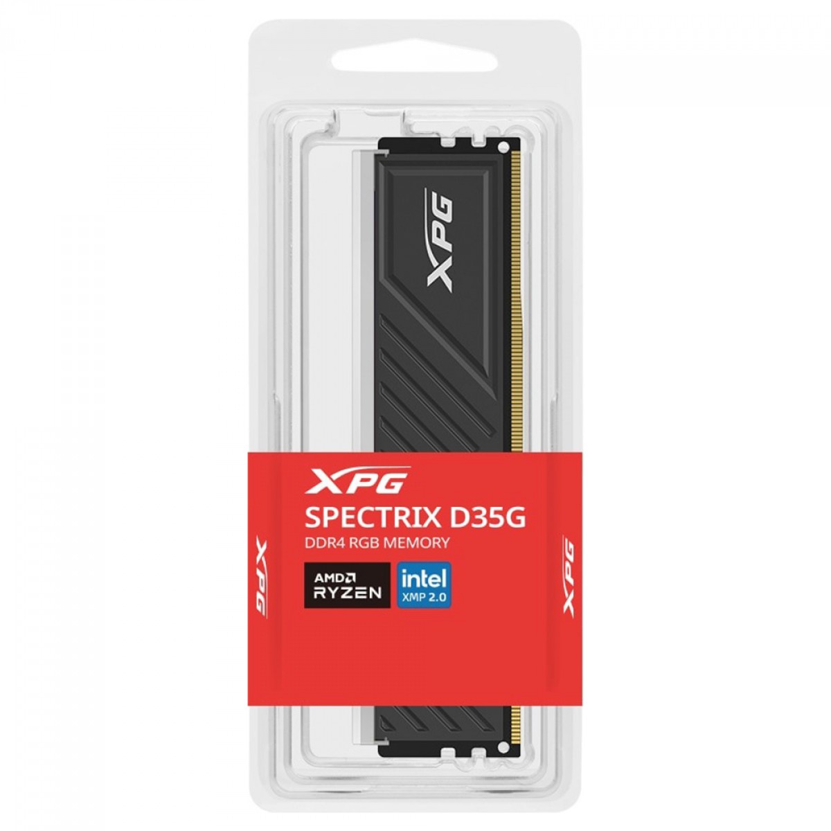 Memória DDR4 8GB, 3200MHz, XPG Spectrix RGB D35G, C16, Preto, Para Desktop - AX4U32008G16A-SBKD35G - Imagem 2