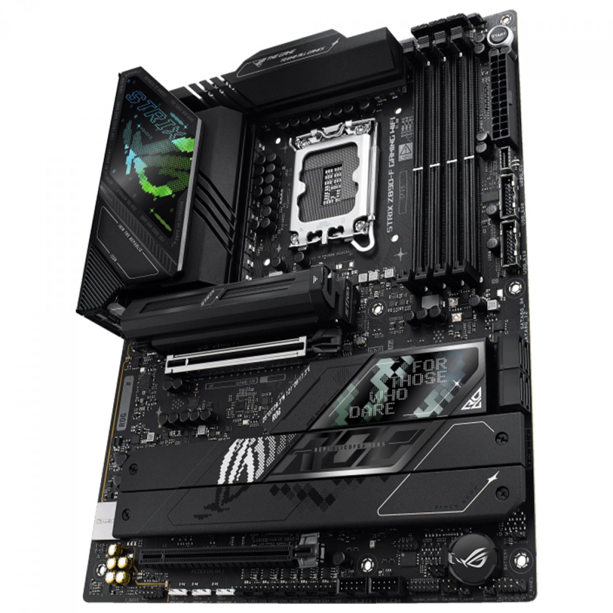 Placa Mãe Asus Rog Strix Z890-F Gaming WiFi 7 e Bluetooth, Intel LGA 1851, ATX, 4x slots DDR5, 5x slots M2 - Imagem 4