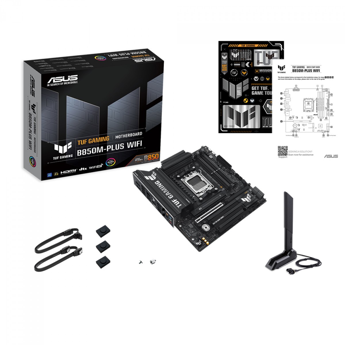 Placa Mãe ASUS TUF B850M PLUS WIFI 6E e Bluetooth, AMD AM5 , m-ATX, DDR5, PCIe 5.0, 3x slots M2 - Imagem 5