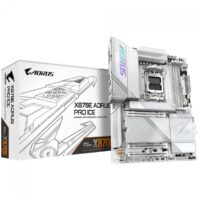 Placa Mãe AORUS Branca X870E PRO ICE, WIFI 7 e Bluetooth, AMD AM5, ATX, DDR5, 4x slots M2, PCIe 5.0