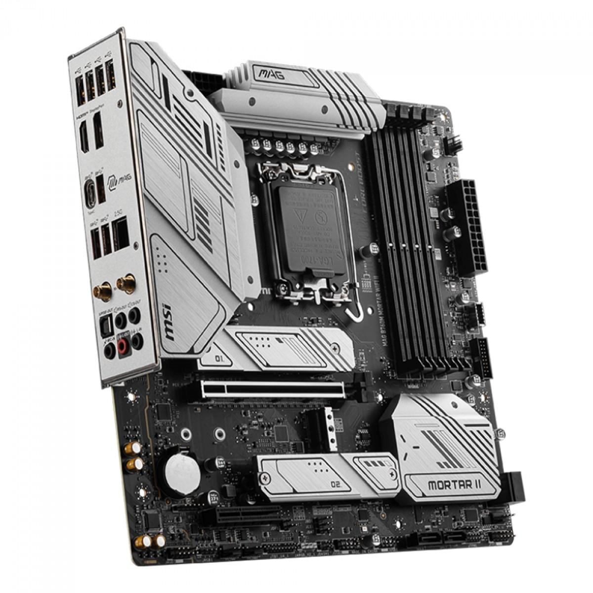Placa Mãe MSI MAG B760M MORTAR WIFI II, Intel LGA 1700, MATX, DDR5, 3x slots M2 - Imagem 3