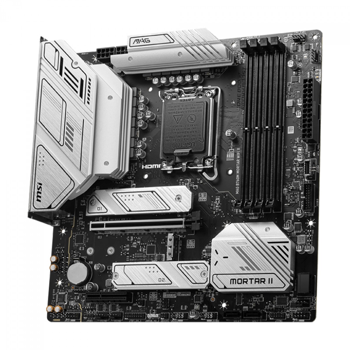 Placa Mãe MSI MAG B760M MORTAR WIFI II, Intel LGA 1700, MATX, DDR5, 3x slots M2 - Imagem 4