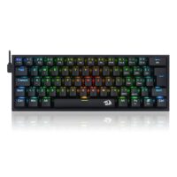 Teclado Mecânico Gamer Redragon Fizz, RGB, Switch Brown, ABNT2, Preto - K617-RGB-B (PT-BROWN)