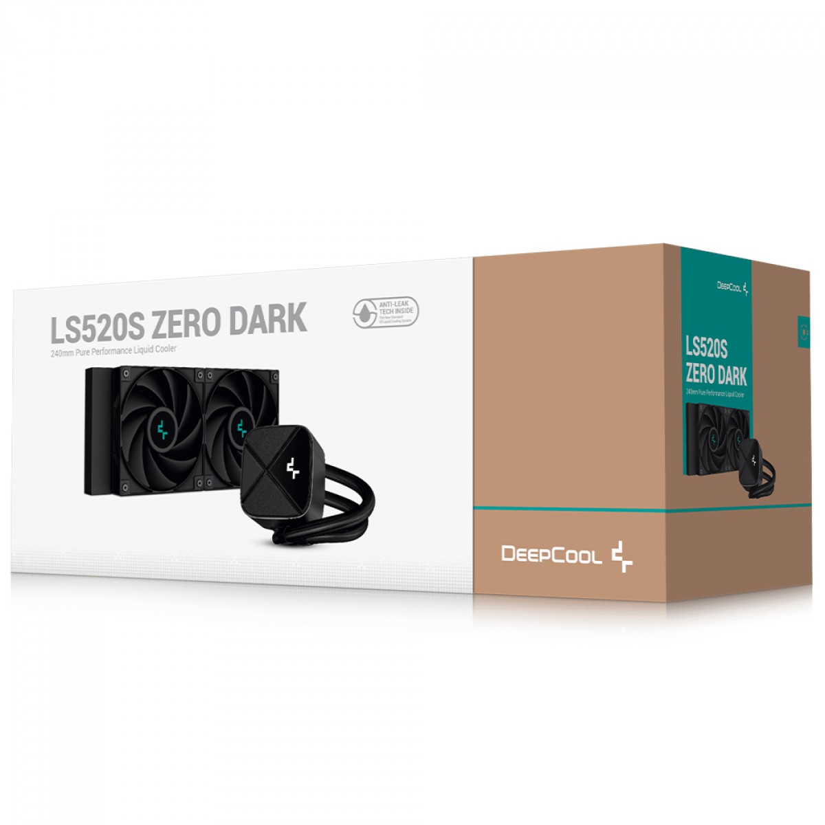 Water Cooler DeepCool LS520S Zero Dark, 240mm, Intel/AMD, R-LS520-BKNNMM-G-1