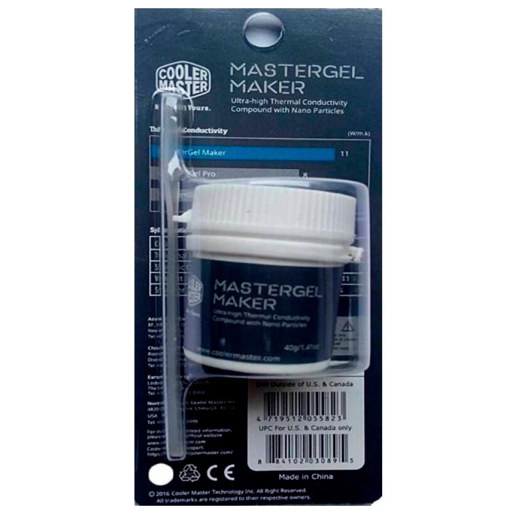 Pasta Térmica para Processador Cooler MasterGel Maker 40G, Cinza, 11 W/m-K - MGZ-NDBG-N40G-R1 - Imagem 2