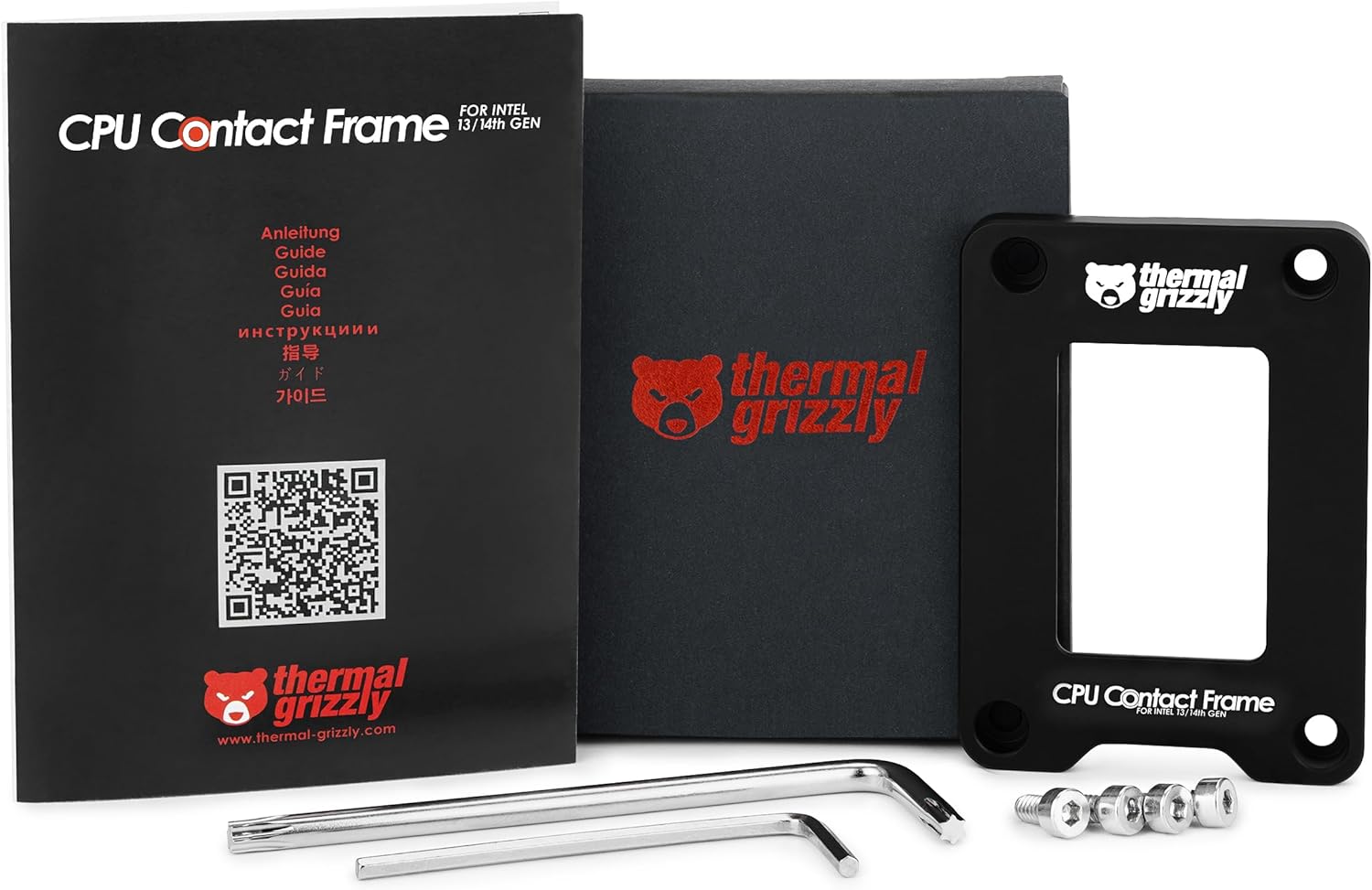 Contact Frame Metal para CPU, Thermal Grizzly, Intel LGA 1700, para 12ª, 13ª e 14ª geração - TG-CF-i13G