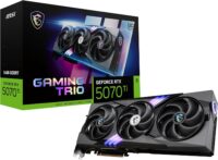 Placa de Video RTX 5070 Ti 16GB Gaming Trio OC MSI Nvidia GeForce, ARGB, GDDR7, DLSS, Ray Tracing