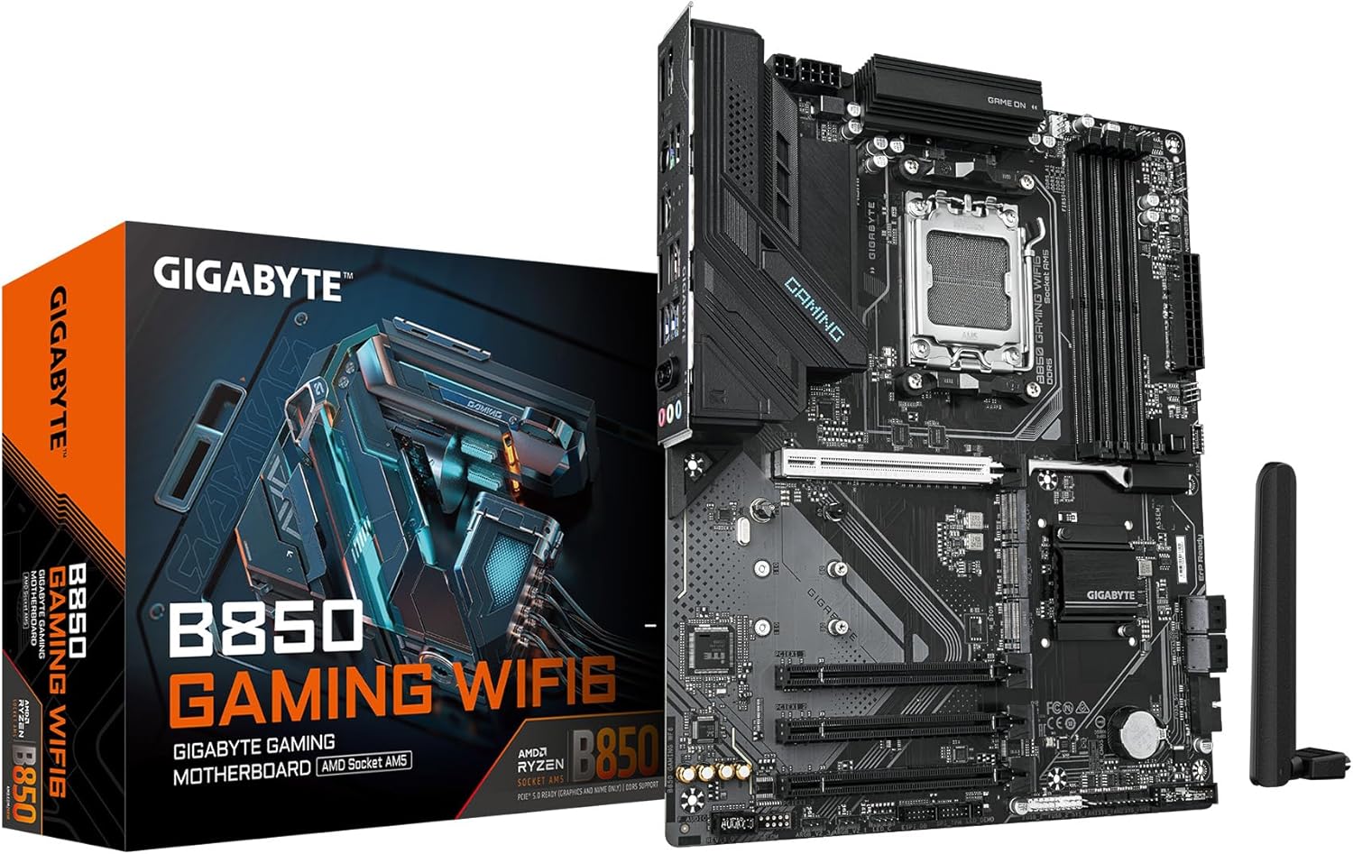 Placa Mãe Gigabyte B850 GAMING WIFI 6, AMD AM5, ATX, DDR5, RGB, WiFi 6, Bluetooth