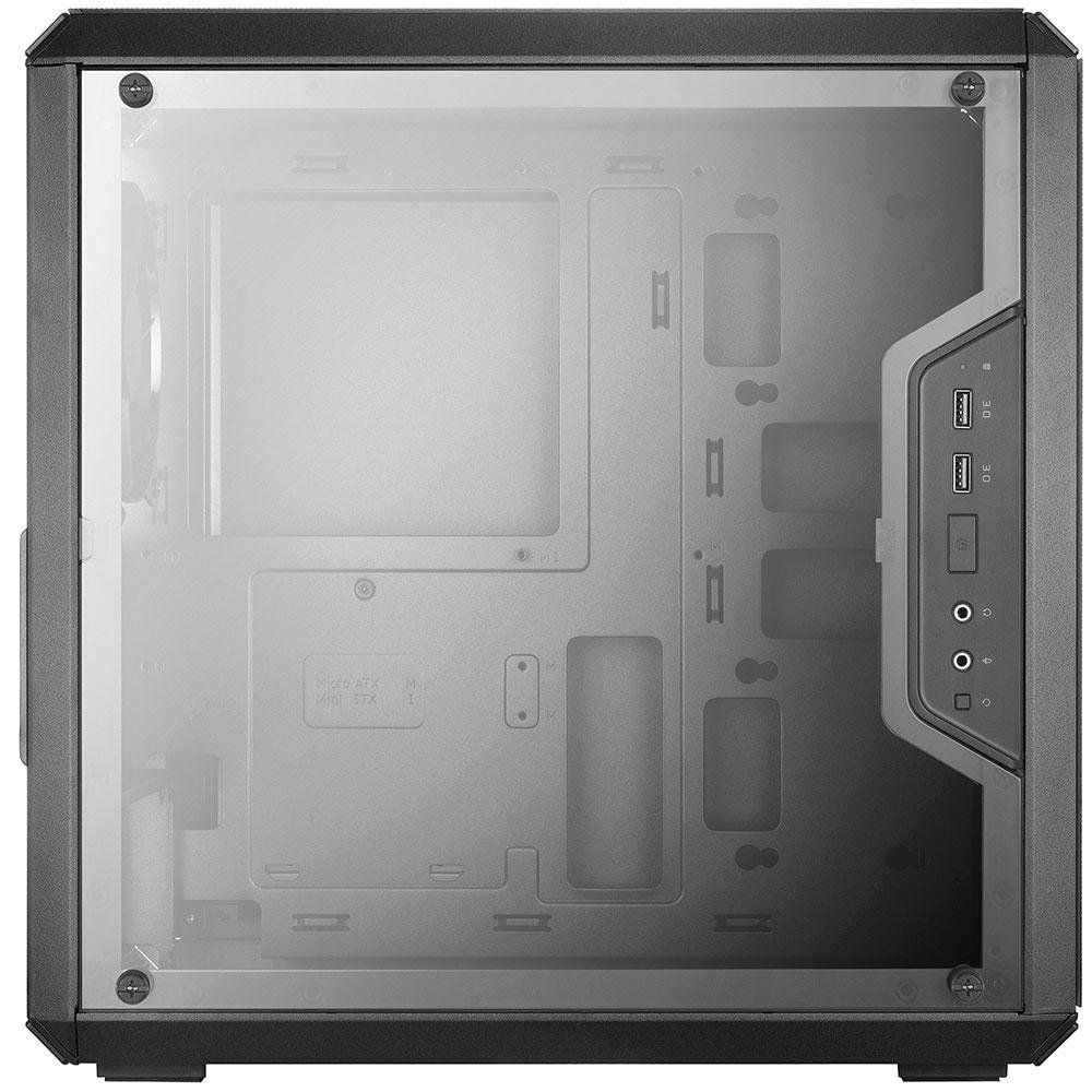 Gabinete Cooler Master MasterBox Q300L Mini Tower, Preto/Cinza, Extreme Airflow, Lateral Acrílico - MCB-Q300L-KANN-S00 - Imagem 2