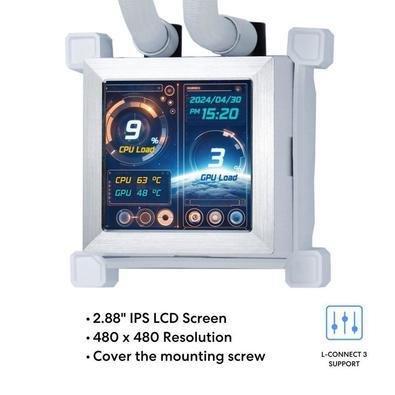 Water Cooler Lian Li Hydroshift 360R Display LCD, 360mm, ARGB, Com Display, Intel/AMD, Branco - HSLCD36RW - Imagem 2