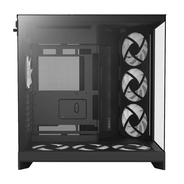 Gabinete Nzxt H9 Flow RGB+ 2025 Usb Type-C Preto 7 Fans Vidro Temperado Mid Tower - CM-H92FB-P1 - Imagem 3