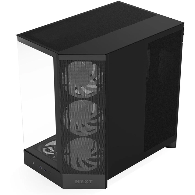 Gabinete Nzxt H9 Flow RGB+ 2025 Usb Type-C Preto 7 Fans Vidro Temperado Mid Tower - CM-H92FB-P1 - Imagem 5