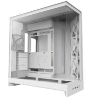 Gabinete Nzxt H9 Flow 2025 Usb Type-C Branco 4 Fans Vidro Temperado Mid Tower - CM-H92FW-01
