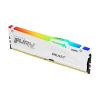 Memória RAM DDR5 Kingston Fury Beast, 32GB, 5600MHz, Branco, Intel XMP e AMD EXPO, RGB, CL40 - KF556C40BWA-32