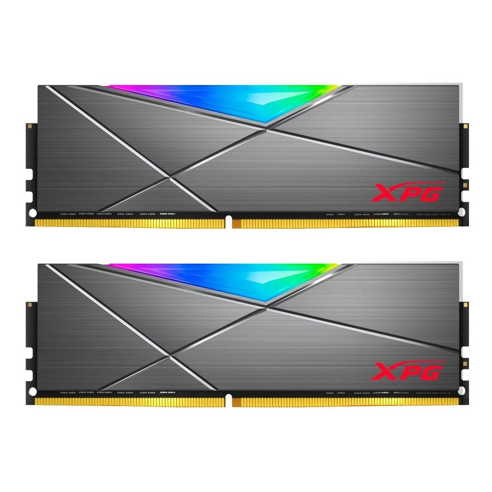 Memória XPG Spectrix D50, RGB, 16GB (2x8GB), 4133MHz, DDR4, CL19, Cinza - AX4U41338G19J-DT50
