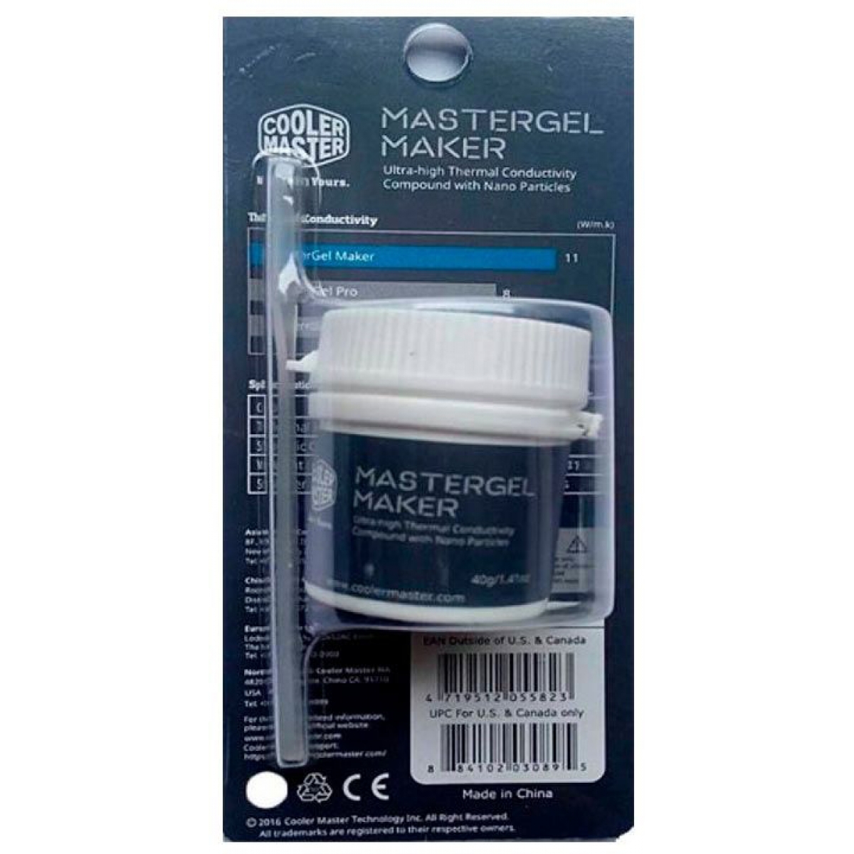 Pasta Térmica para Processador Cooler MasterGel Maker 40G, Cinza, 11 W/m-K - MGZ-NDBG-N40G-R1