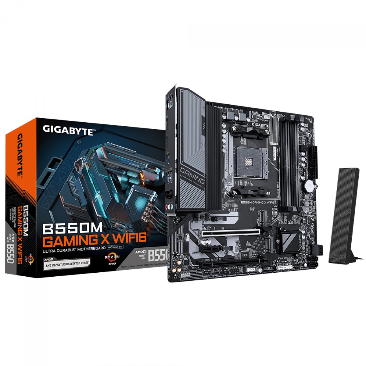 Placa Mãe Gigabyte B550M Gaming X WiFi6 e Bluetooth, AMD AM4, mATX, DDR4