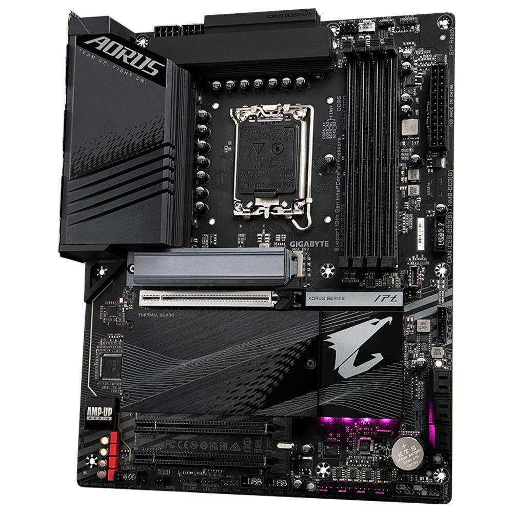 Placa Mãe Z790 Aorus Elite, Intel LGA 1700, ATX, 4x slots DDR5, 3x slots M2, RGB - Imagem 4