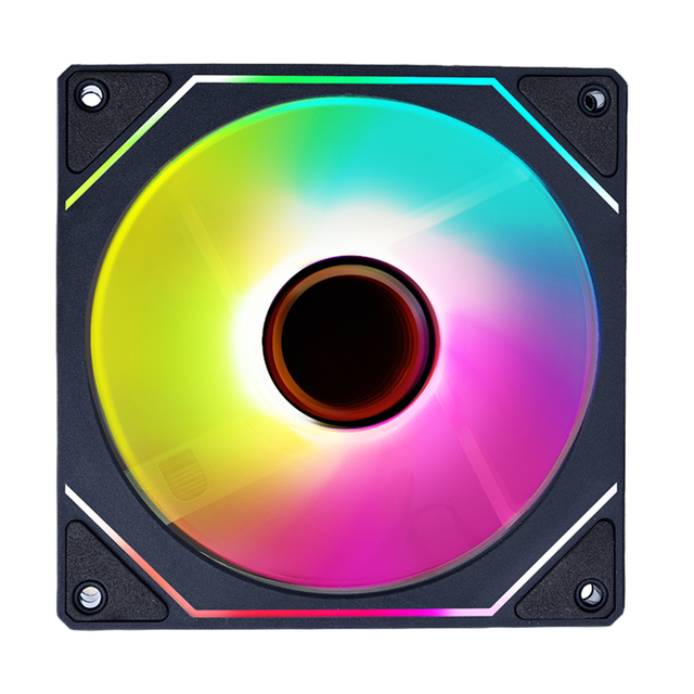 Cooler Fan Gamer Round5 Aurora Infinity Argb Preto 120mm Pwm - R5-AURORA-FW-B-2192 - Imagem 2