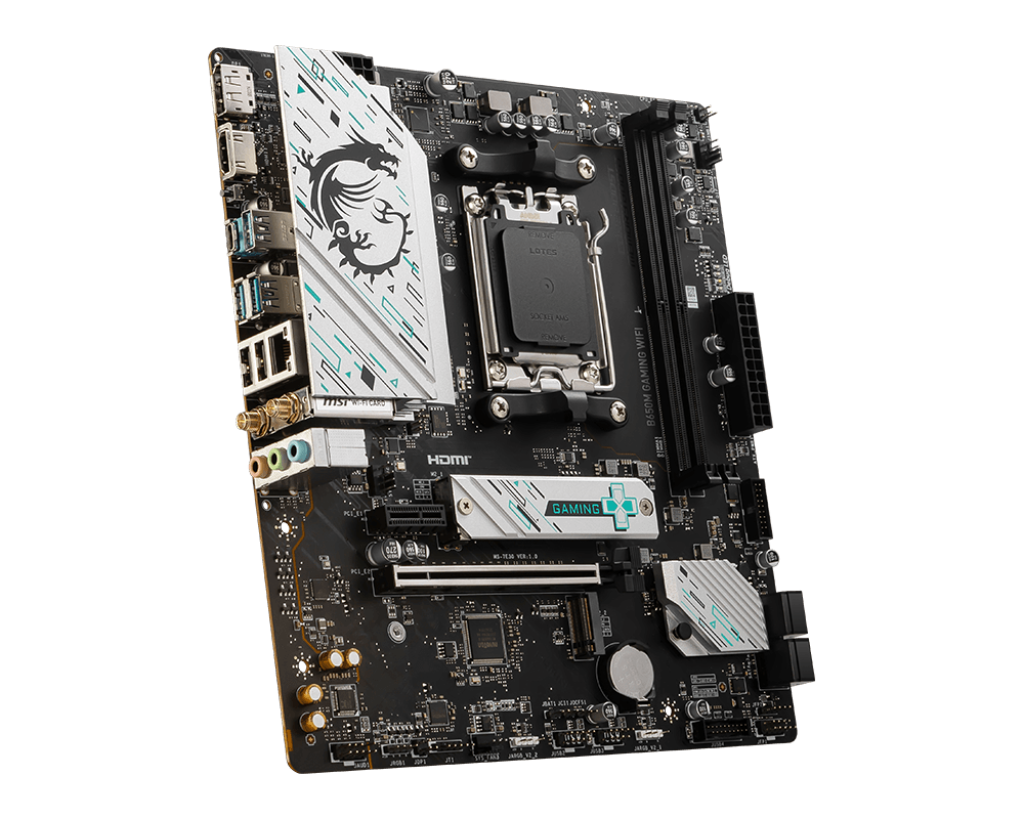Placa Mãe MSI B650M Gaming, AMD AM5, M-ATX, DDR5, Wi-Fi - B650M GAMING WIFI - Imagem 4