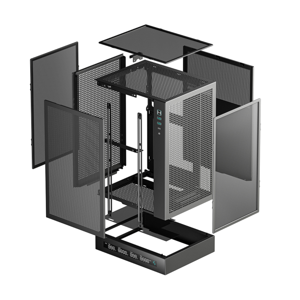 Gabinete Mini ITX DeepCool CH170 Digital Mesh Preto, ultraportátil - R-CH170-BKNPI0D-G-1 - Imagem 2