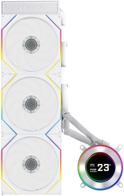 Water Cooler Lian Li Hydroshift II LCD-C 360TL Uni Fan Branco ARGB 360mm - GHS2LCD36TW - Imagem 2