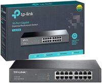 Switch 16 Portas TP-Link Gigabit 10/100/1000 Não Gerenciável Auto MDI / MDIX - TL-SG1016D