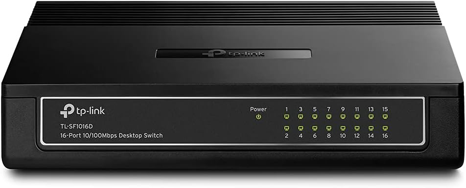 Switch 16 portas TP-LINK 10/100Mbps Mesa/Parede - TL-SF1016D