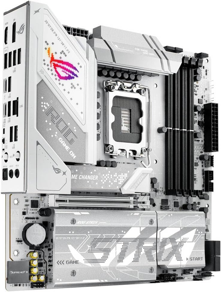 Placa Mae Asus ROG Strix B860 G Gaming WiFi 7 e Bluetooth, DDR5, Intel LGA1851, M-ATX, PCI 5.0, 4x slots M2 - Imagem 3