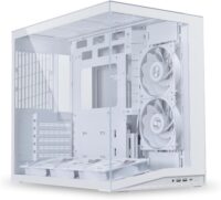 Gabinete Lian Li O11 Dynamic Mini V2 Flow Snow Usb Type-C 5x Fans Reverso Vidro Temperado Mid-Tower - O11DMIV2FW