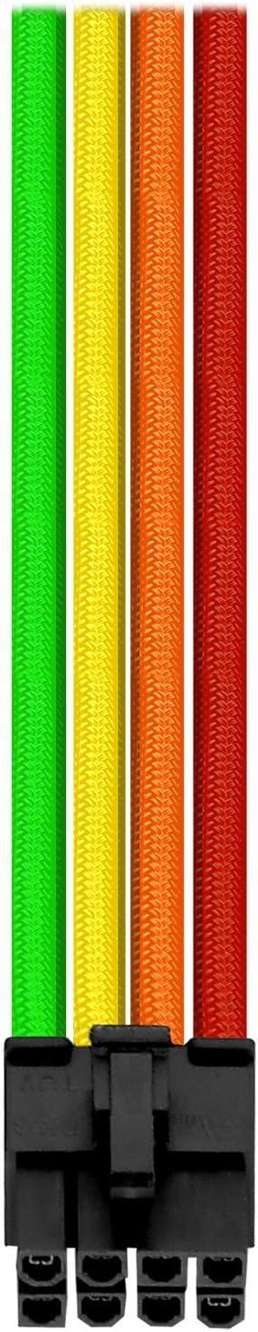 Kit de 7 Cabos Sleeved Thermaltake 300MM, Colorido, Rainbow - AC-049-CNONAN-A1 - Imagem 3