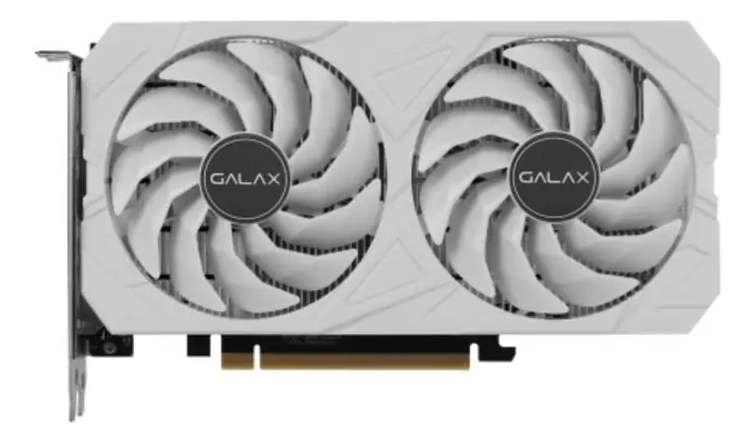 Placa de Vídeo Branca Galax GeForce RTX 3050, 6GB, GDDR6, DLSS, Ray tracing