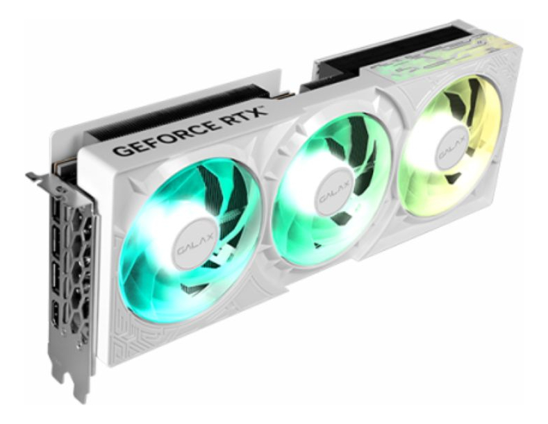 Placa de Video RTX 5080 16GB Galax Branca Nvidia GeForce 1-Click OC ARGB, GDDR7, Tri Fan, DLSS 4, Ray Tracing - Imagem 3