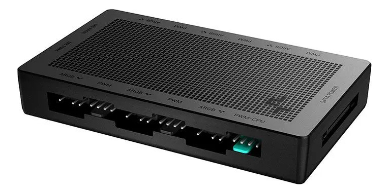 Hub para Cooler/Fans ARGB DeepCool SC790 2 em 1, 6 Portas ARGB 5V e 6 Portas PWM 12V , Preto - R-SC790-BKNSNN-G - Imagem 2