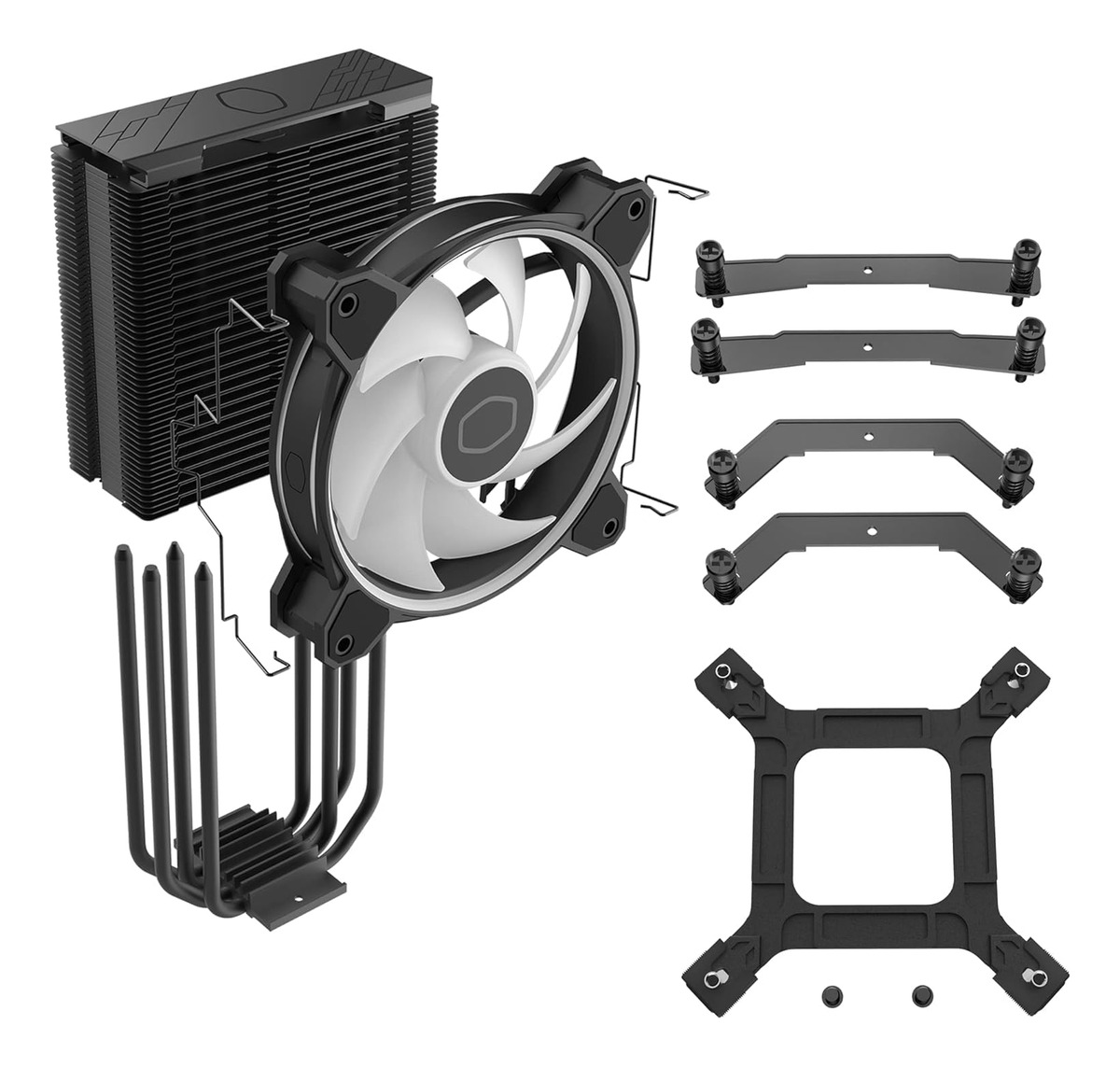Cooler para Processador Cooler Master Hyper 212 Halo Preto, RGB, Intel LGA 1700 e 1200, AMD AM4 e AM5 - RR-S4KK-20PA-R1 - Imagem 5