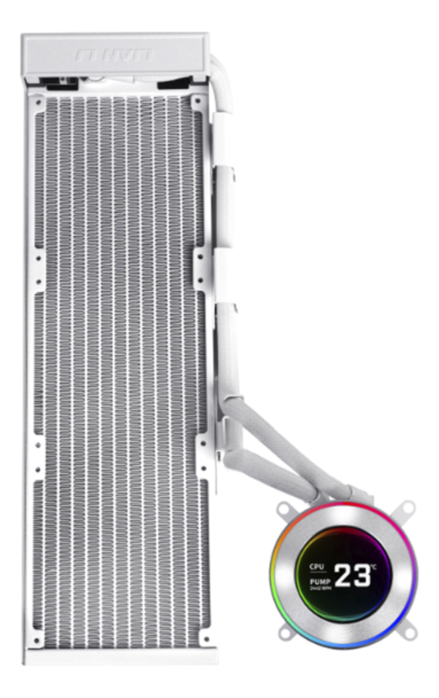 Water Cooler Lian Li Hydroshift II Branco LCD-C 360N, SEM COOLERS, 360mm - GHS2LCD36W