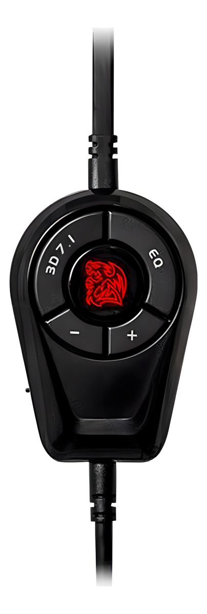 Headset Cronos Riing Rgb 7.1 Digital 3d Thermaltake Cor Preto/Vermelho - Imagem 3