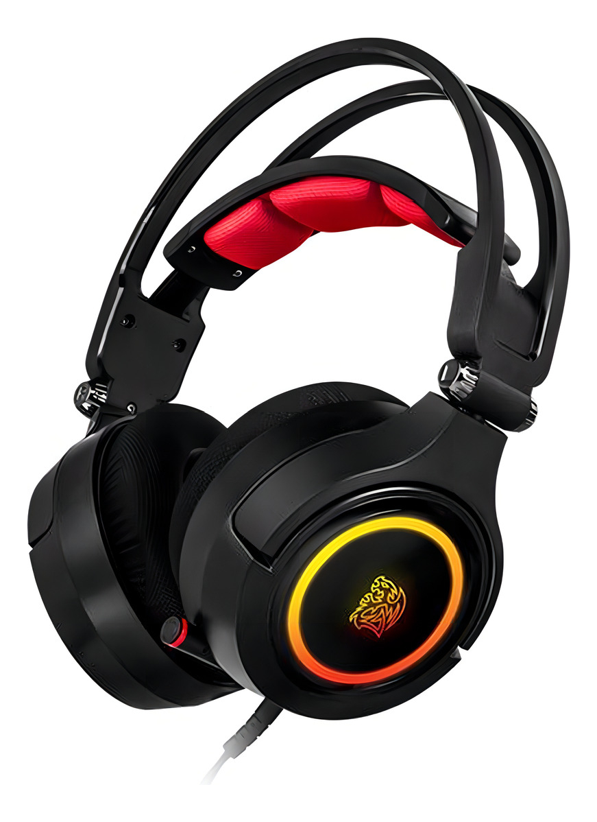 Headset Cronos Riing Rgb 7.1 Digital 3d Thermaltake Cor Preto/Vermelho - Imagem 2