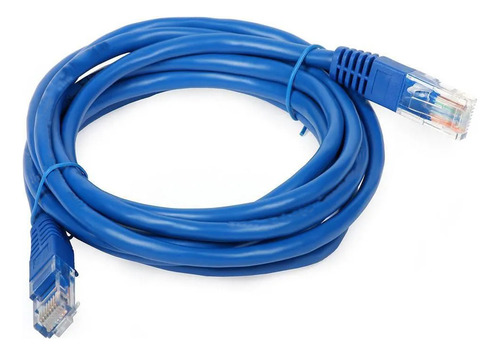 Cabo de Rede Plus Cable Patch Cord CAT6E C/RJ45 2,50 Metros Azul PC-ETH6U25BL - Imagem 2
