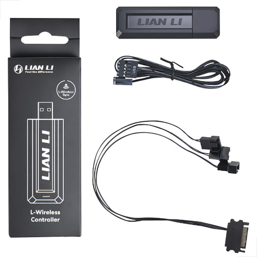 Controladora Lian Li L-Wireless Para Controle De Rgb Preto