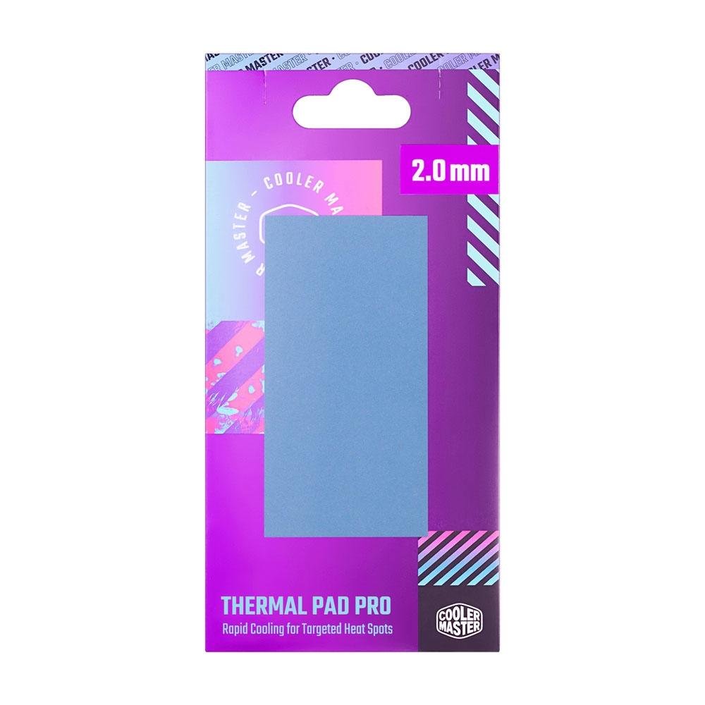 Thermalpad Pro (Almofada Térmica) Cooler Master, 2.0x95x45mm, Condutividade 15.3 W/M.K, Dupla Face, Azul - TPY-NDPB-9020